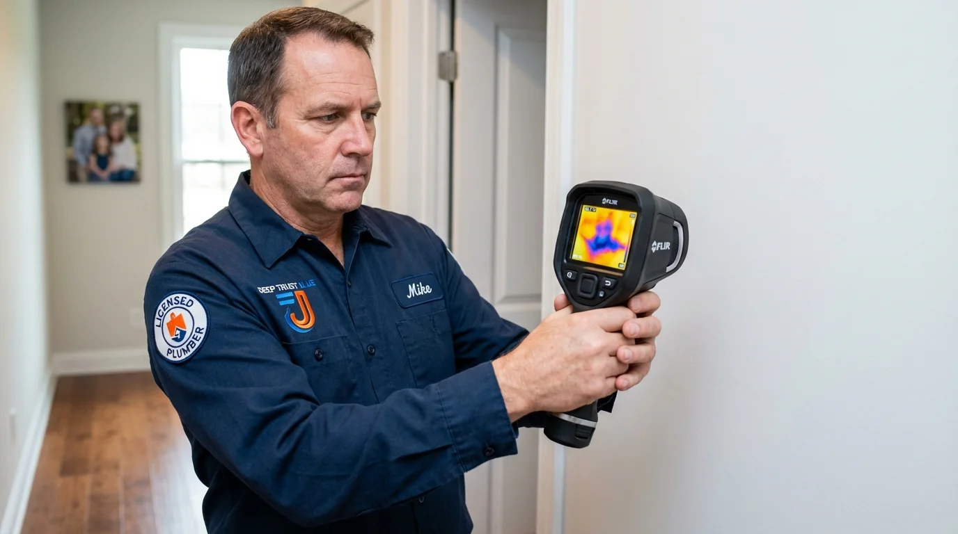 Thermal imaging leak detection by Johns Plumbing LLC in Plainview